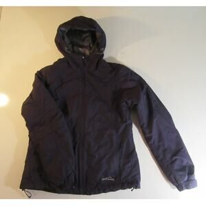 Eddie Bauer Women's Thermore Thermal Insulation Fleece Lined Jacket Blue Size S